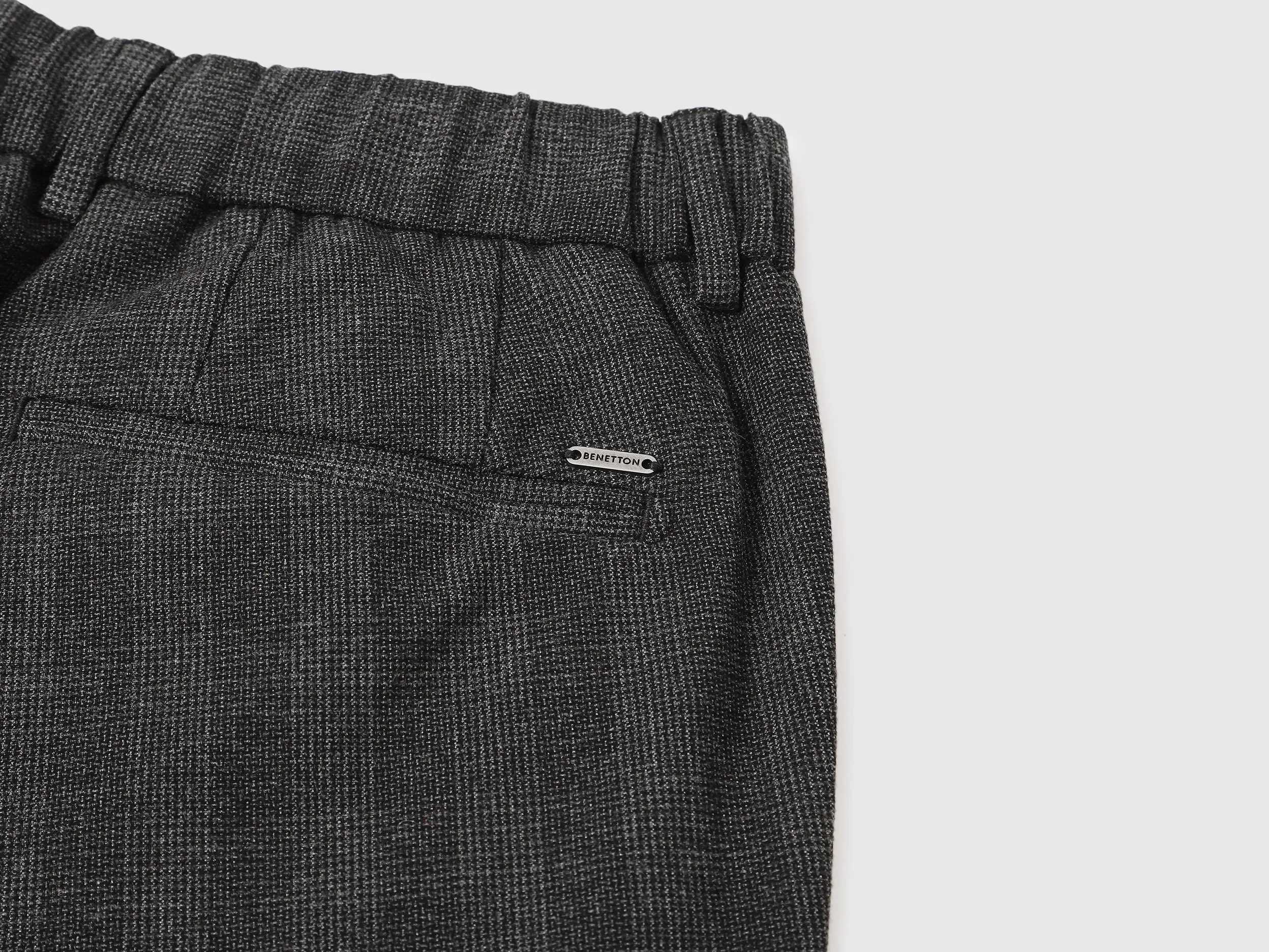 Checkered Relaxed Fit Trousers