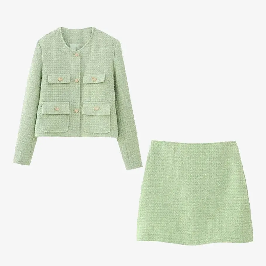 Chic Tailored Suit: Sophisticated Two-Piece Set