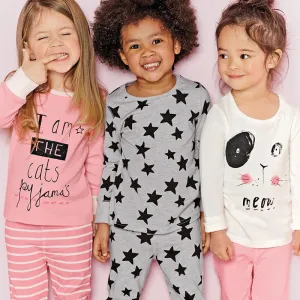 Children Clothes Sets Baby Girls Sleepwear Long Sleeve Leisure Wear Kids Pajamas Next Girl Clothing Style for 2-7 yrs