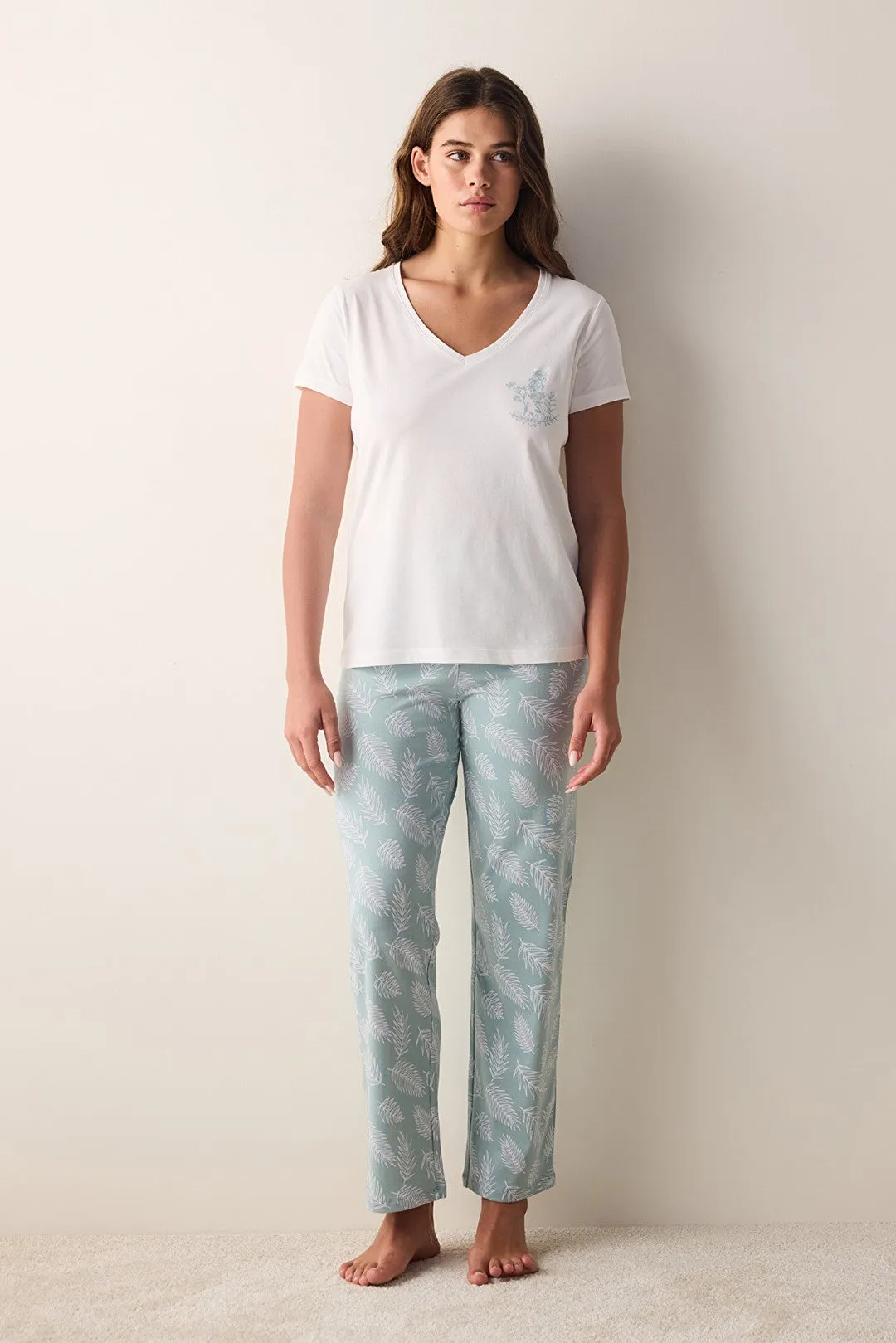 Chloe Pants Multicolored Pajama Set