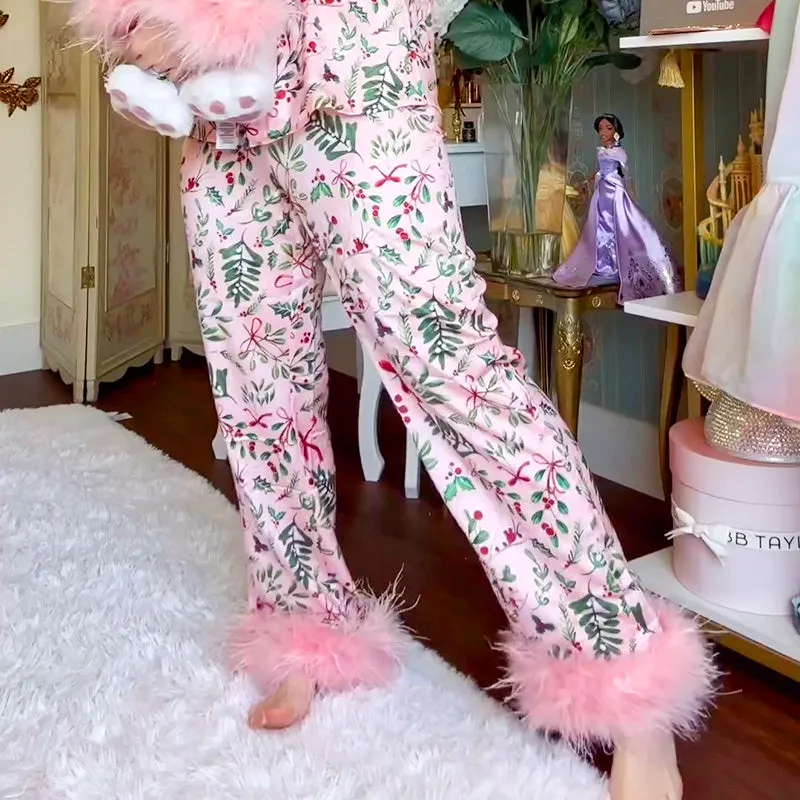 Christmas Gift - Pink Christmas Cute Pajamas