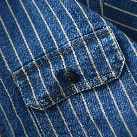 Christopher Mosley Striped Denim Shirt