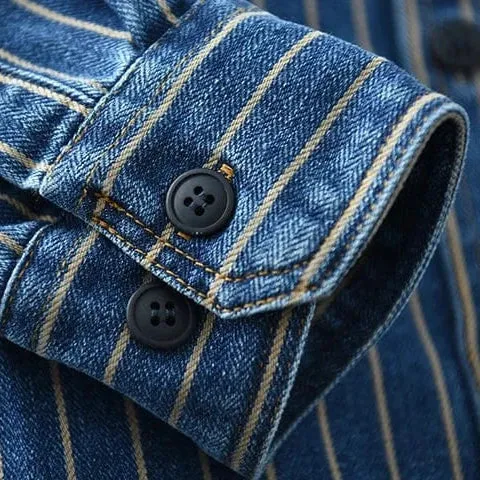 Christopher Mosley Striped Denim Shirt