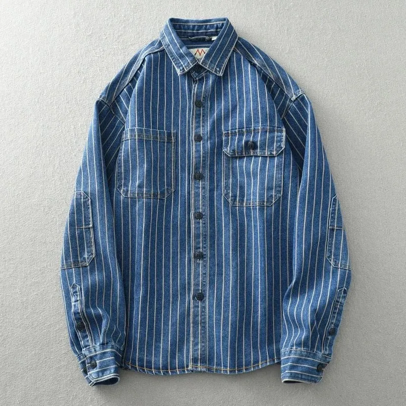Christopher Mosley Striped Denim Shirt