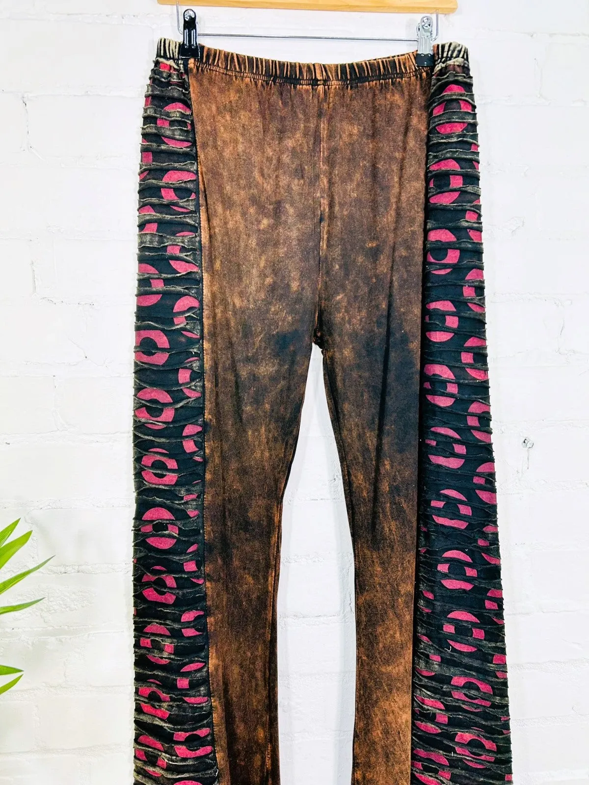 Circle Print Long Trousers