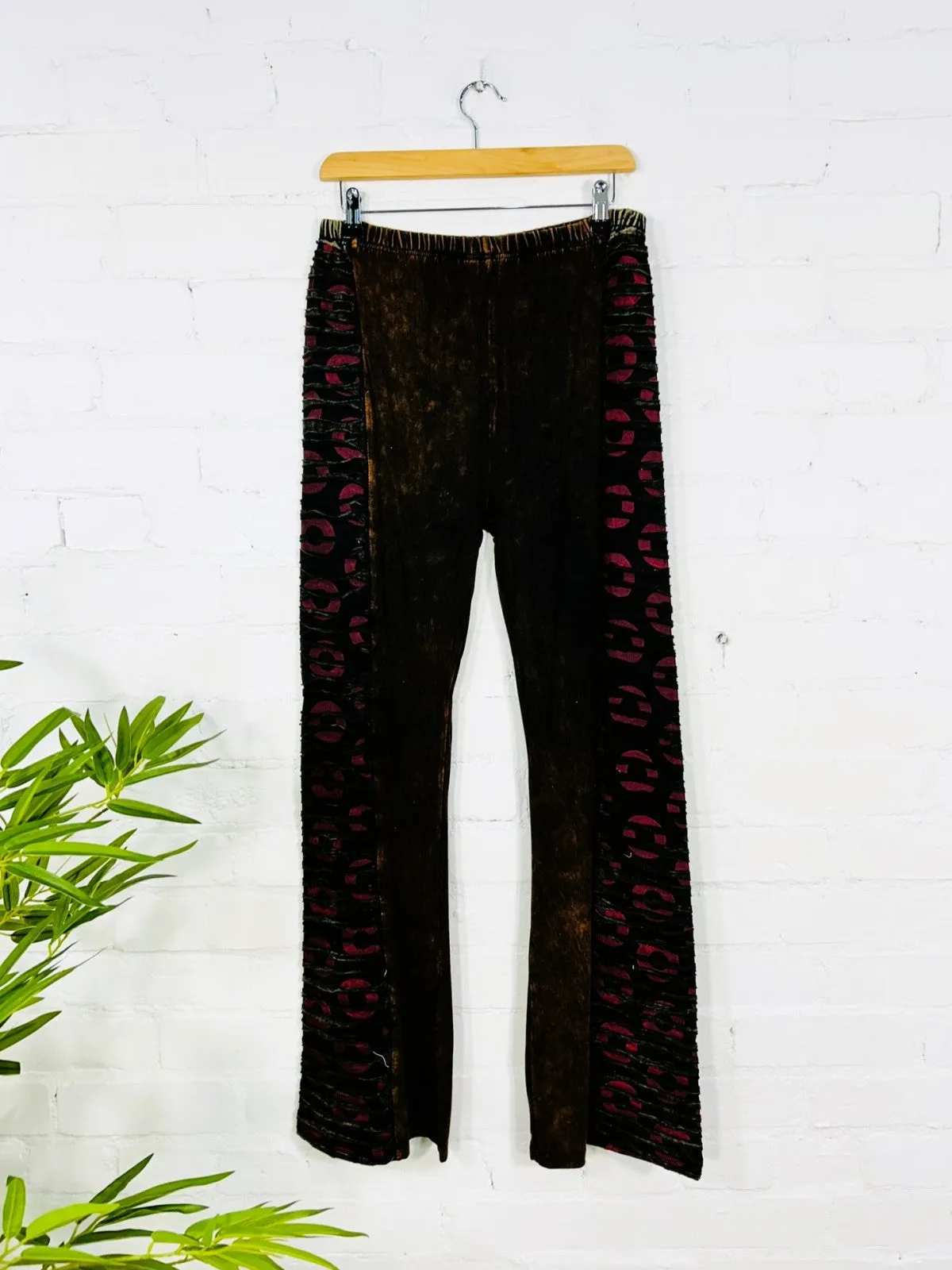Circle Print Long Trousers