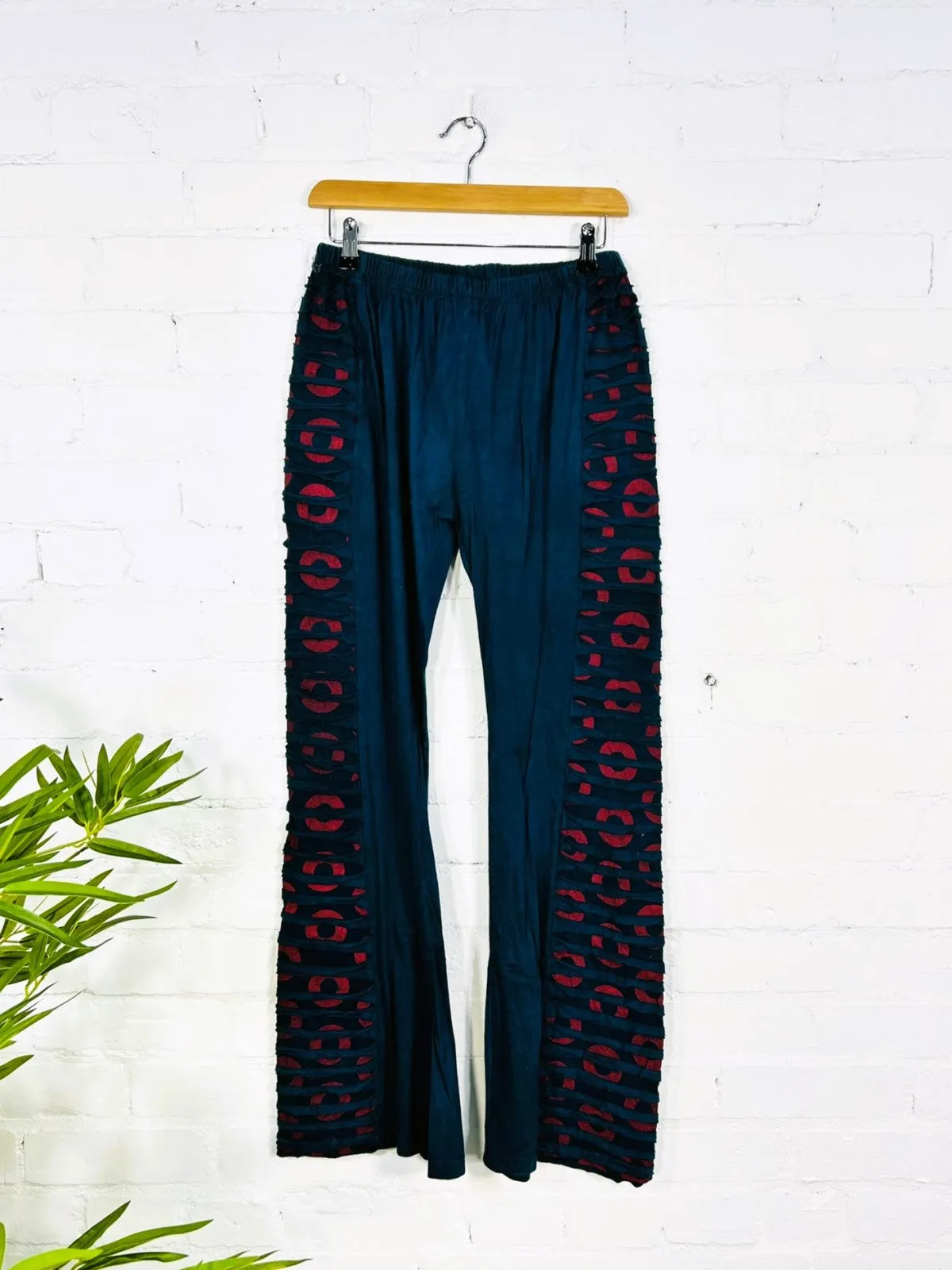 Circle Print Long Trousers