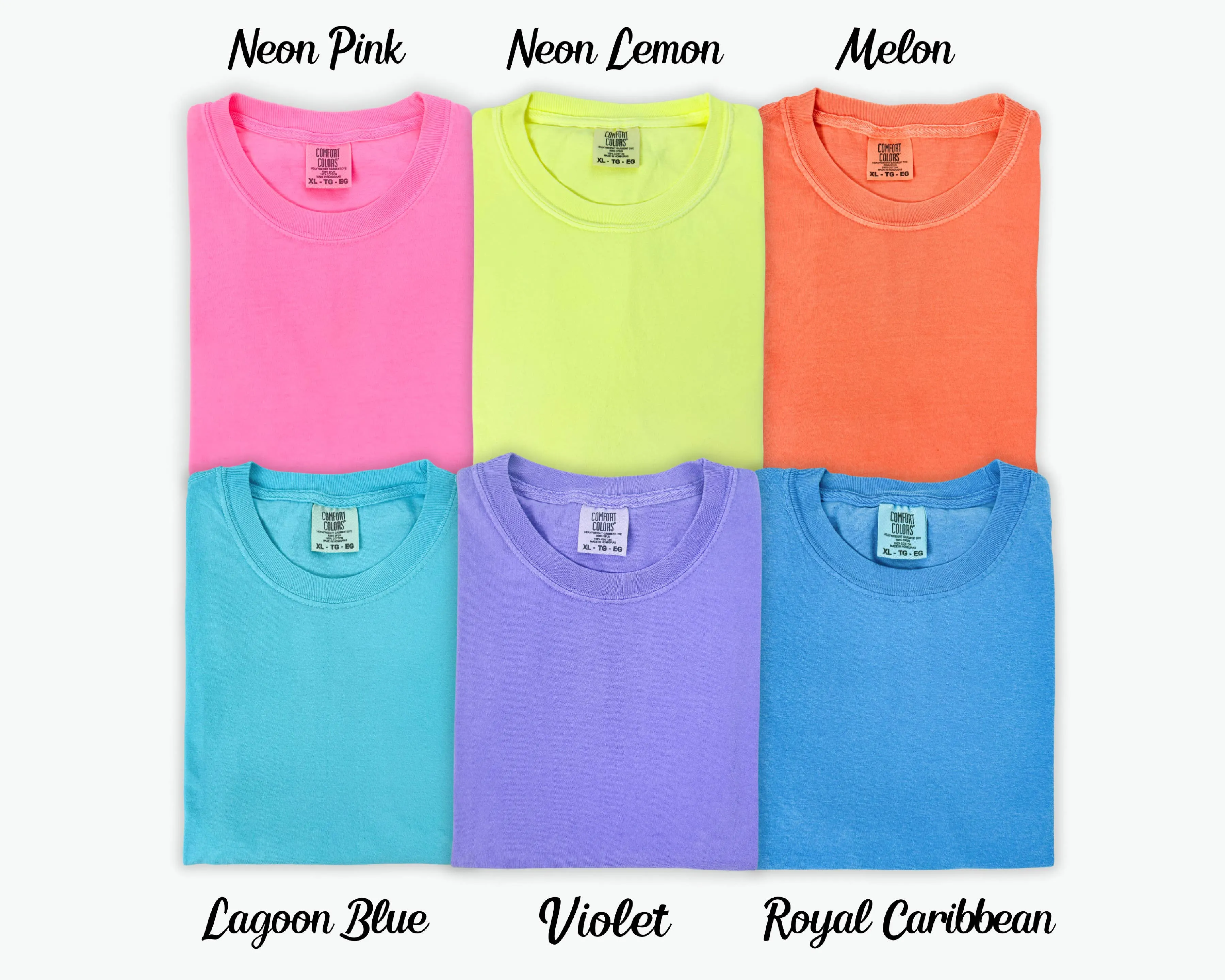 Comfort Colors 1717 Shirt Blanks Including New Neons