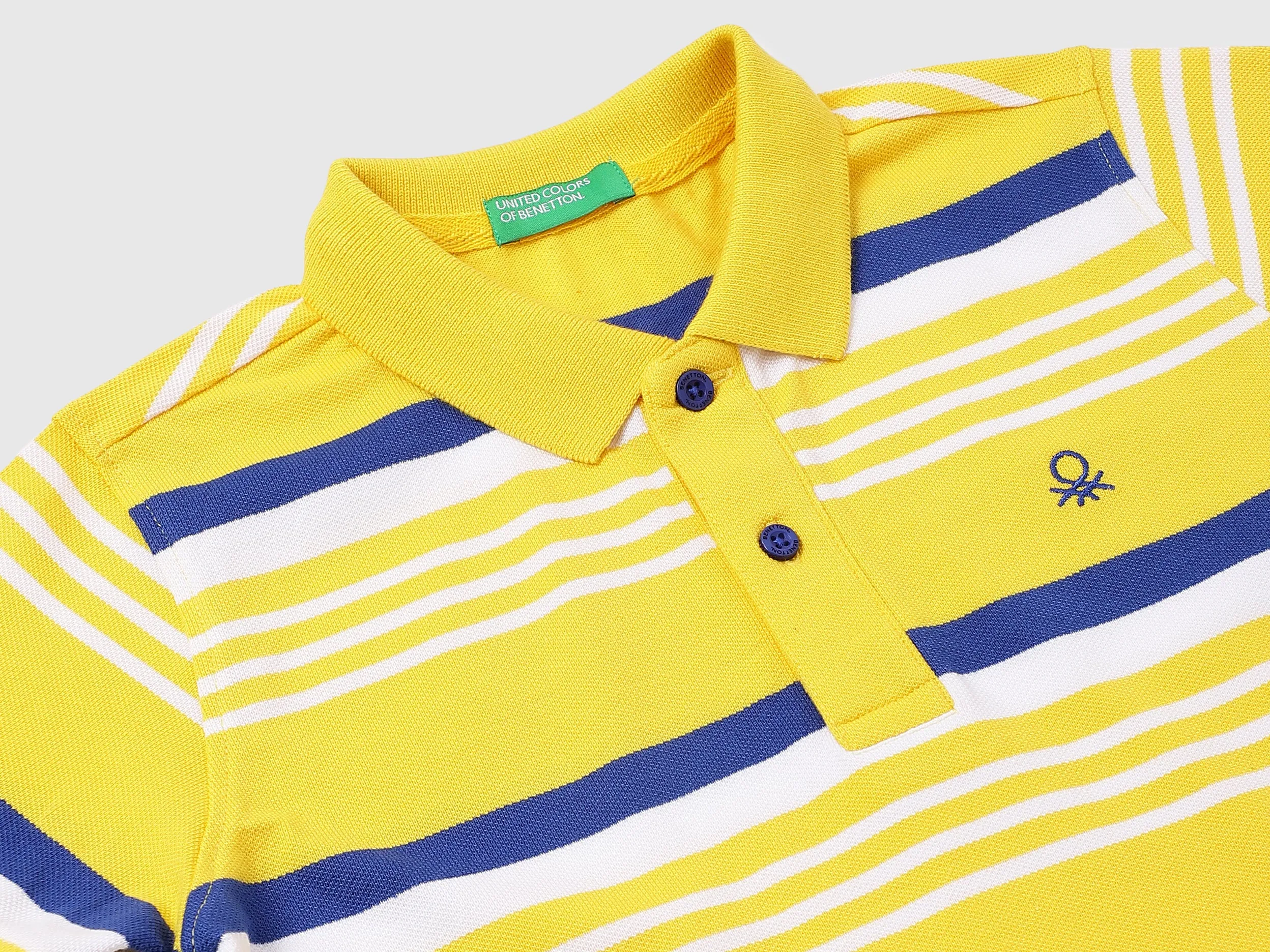 Cotton Striped Polo Neck Boys T-shirts