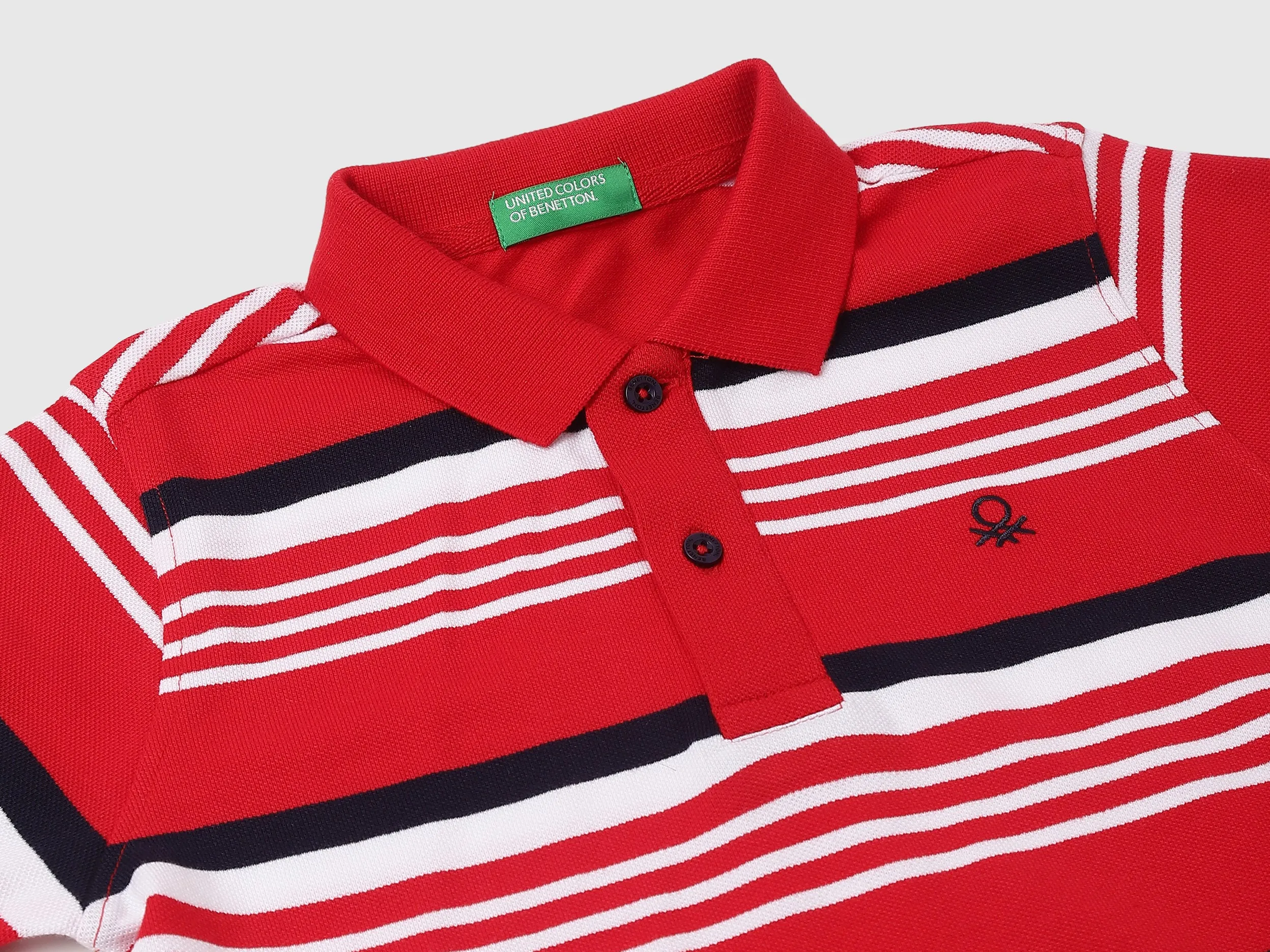 Cotton Striped Polo Neck Boys T-shirts