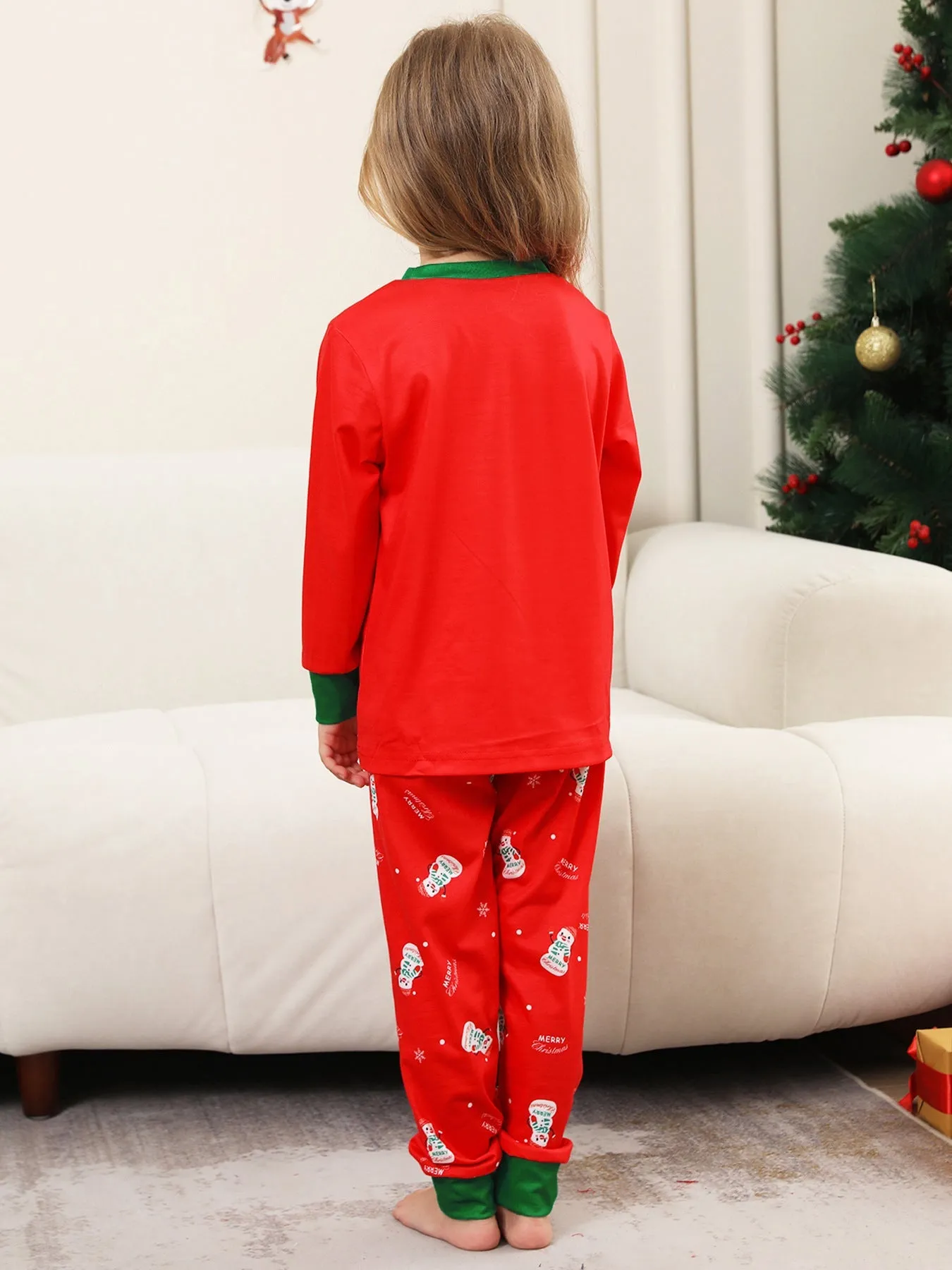 Cozy Snowman Christmas Parent-Child Set for Festive Family Fun