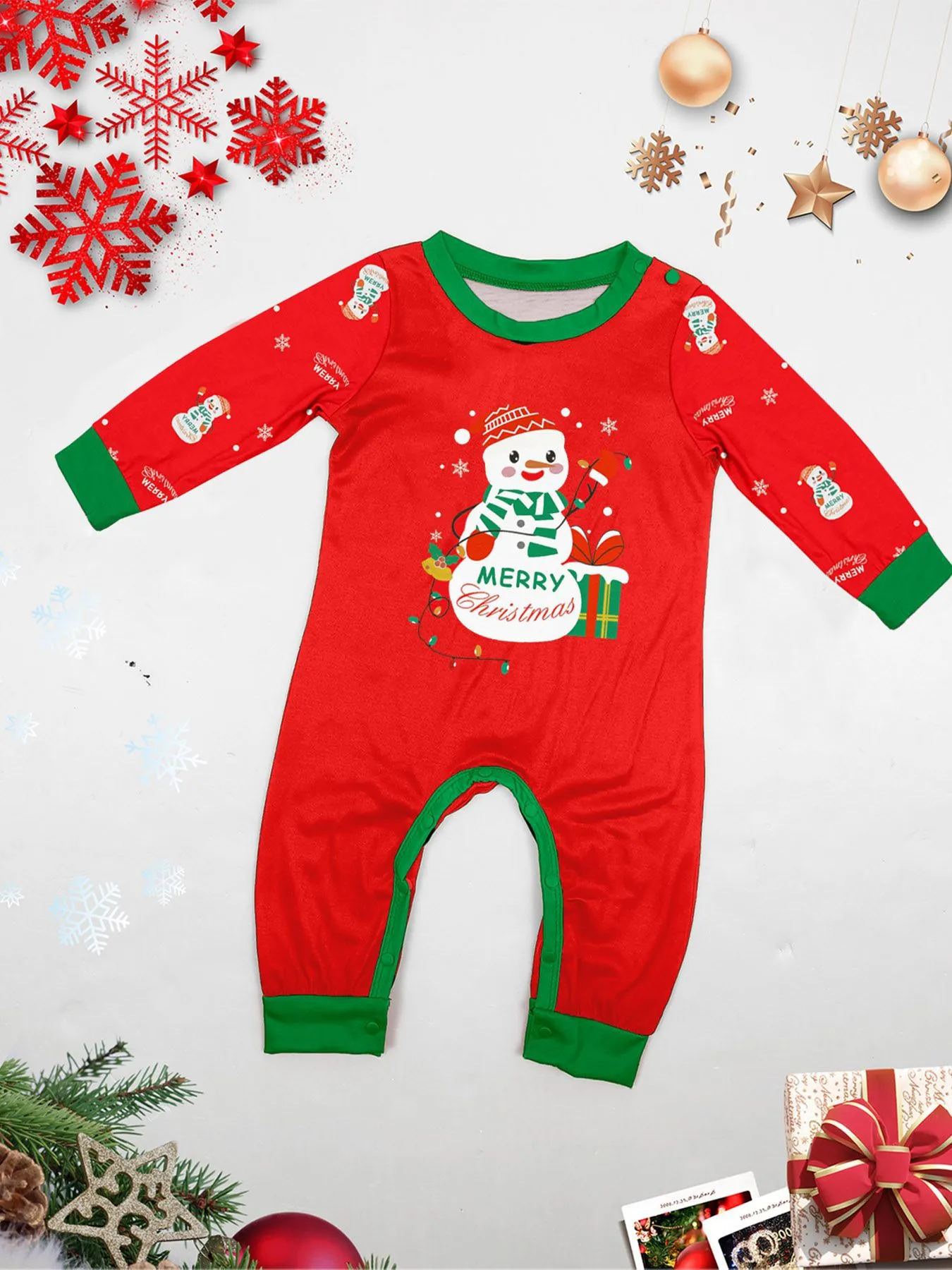 Cozy Snowman Christmas Parent-Child Set for Festive Family Fun