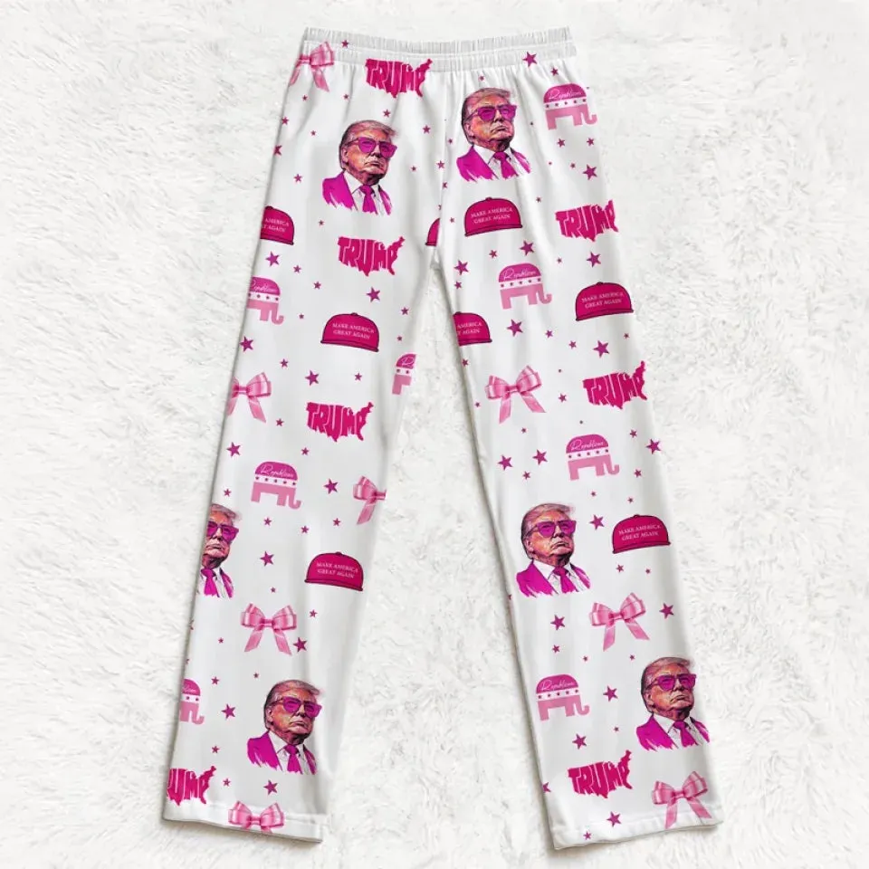 Cozy Up And Show Your Beliefs - US Patriotic Pride Pajama Pants - Gift For Conservative Supporters