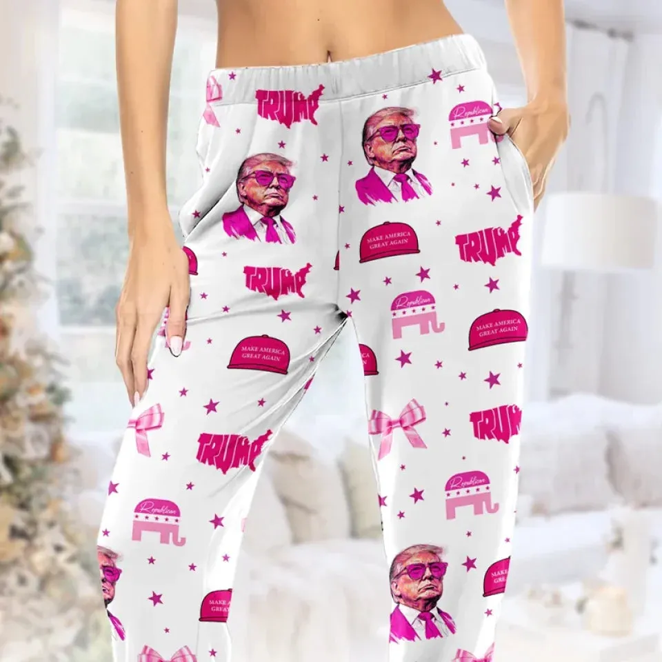 Cozy Up And Show Your Beliefs - US Patriotic Pride Pajama Pants - Gift For Conservative Supporters