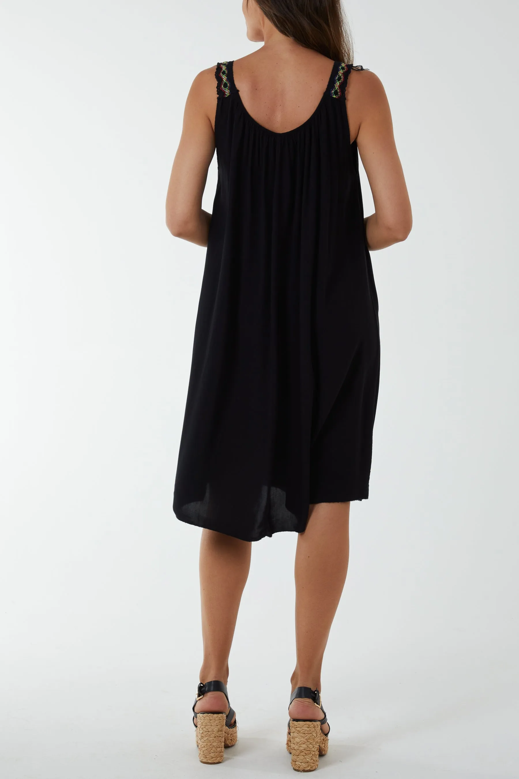 Crochet Strap Mini Dress