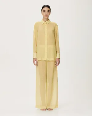 Croco Print Silk Georgette Trousers