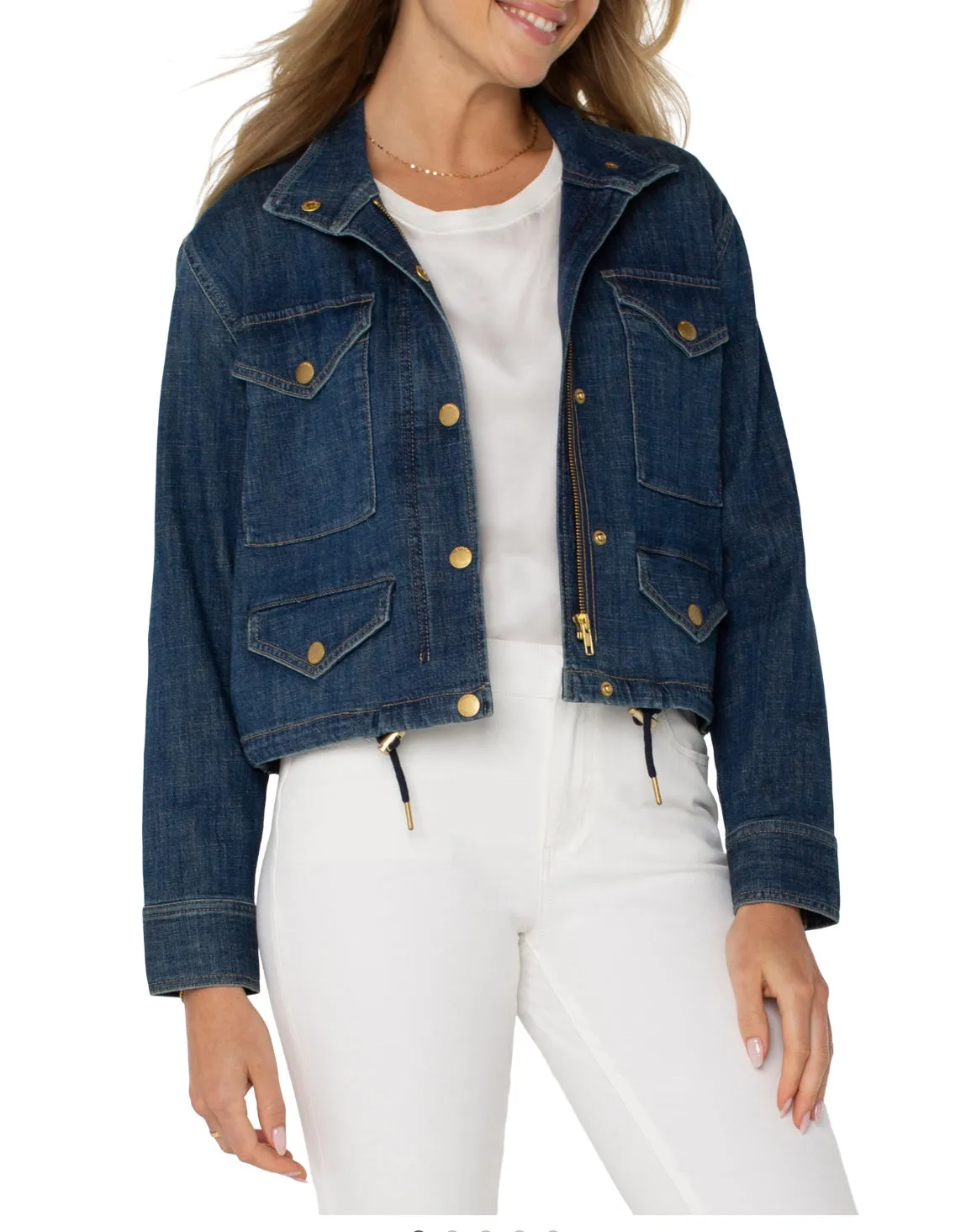 Cropped Cargo Jacket