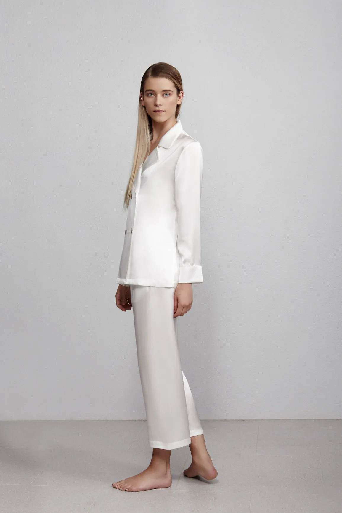 cropped pant, ivory