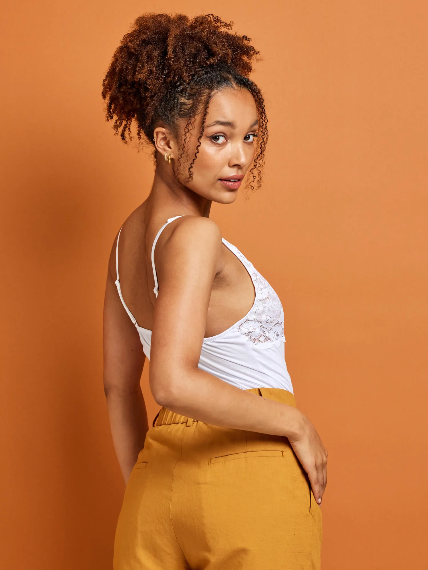 Daily Essentials Cotton & Heritage Lace Cami (465)