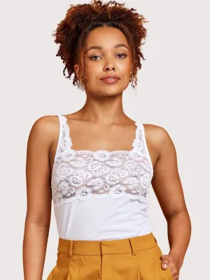 Daily Essentials Cotton & Heritage Lace Cami (465)