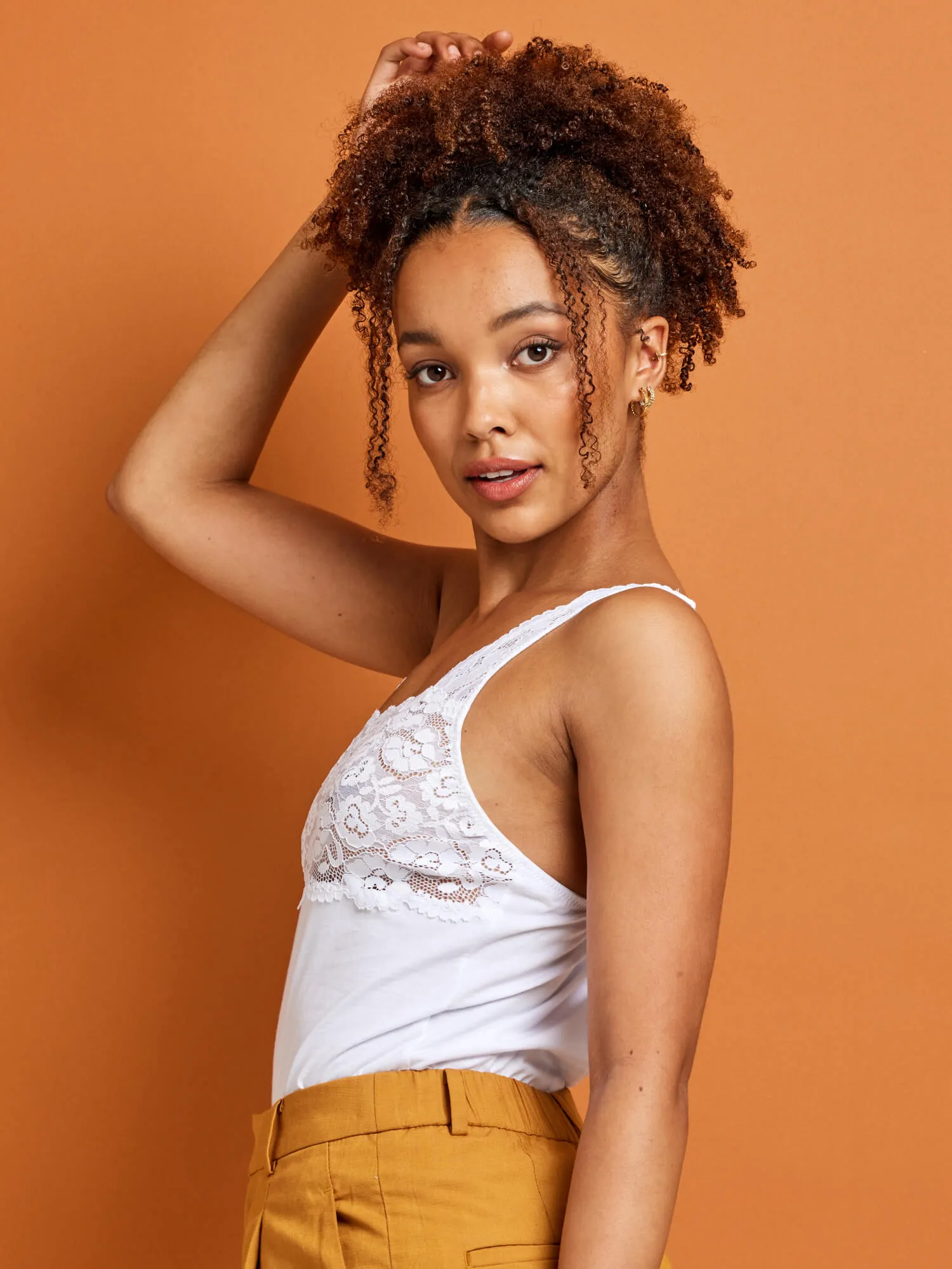 Daily Essentials Cotton & Heritage Lace Cami (465)