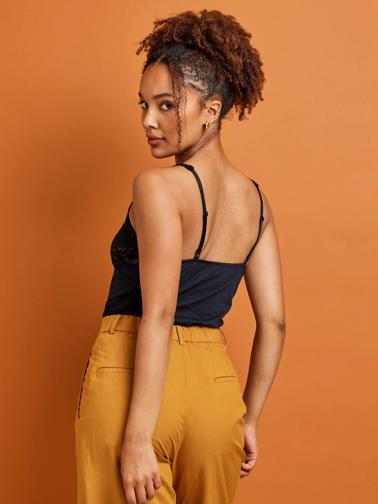 Daily Essentials Cotton & Heritage Lace Cami (465)
