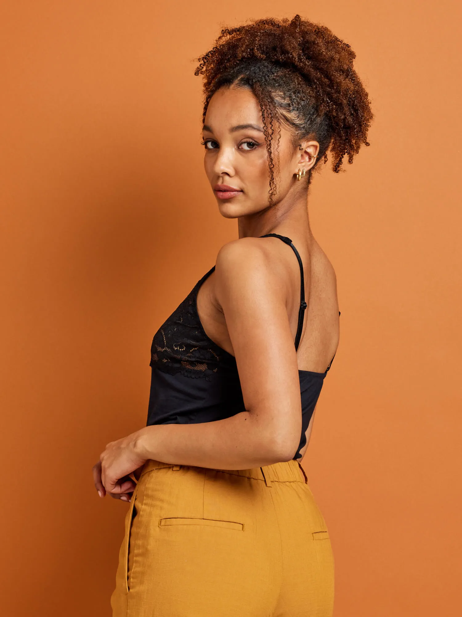 Daily Essentials Cotton & Heritage Lace Cami (465)