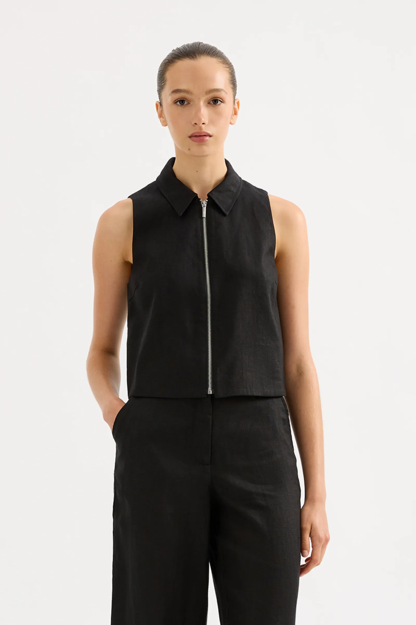 DALIA LINEN VEST