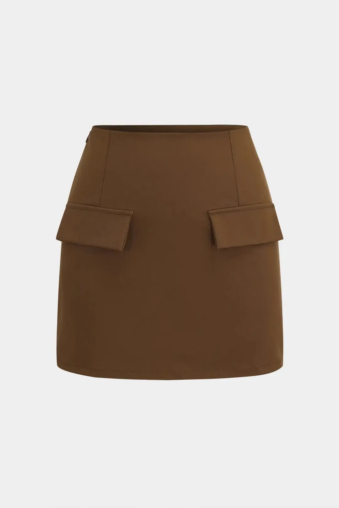 Darlene - Classic Button Design Woman's Skirt Set
