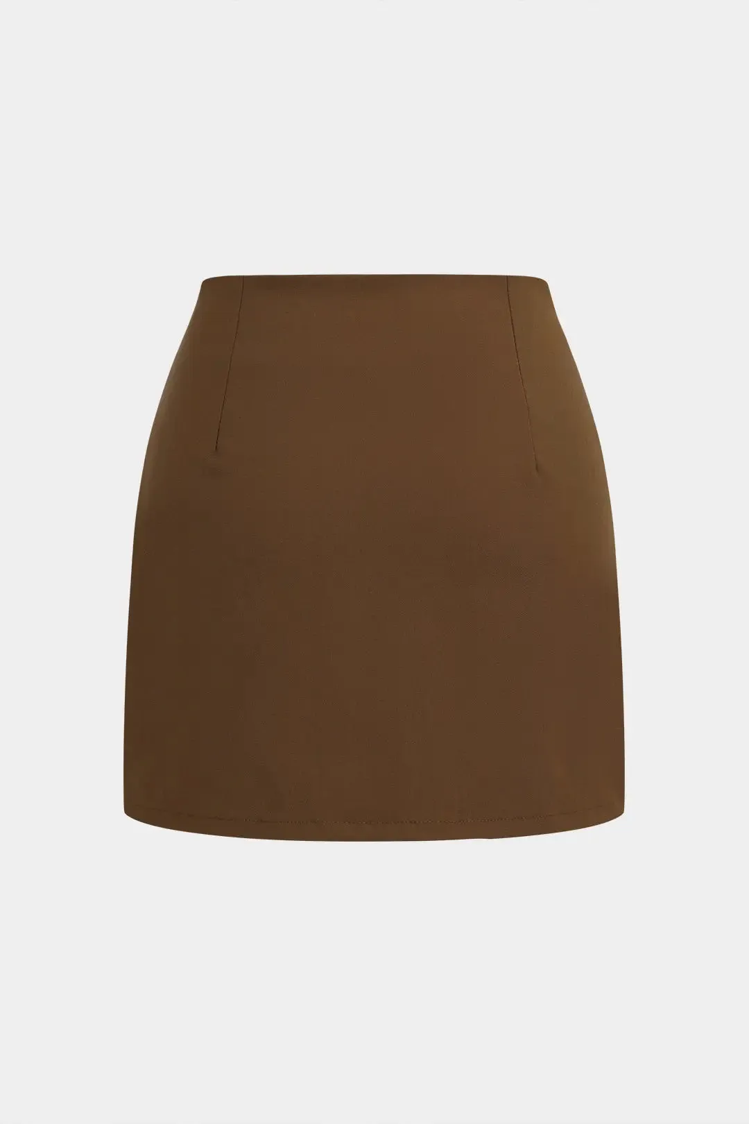 Darlene - Classic Button Design Woman's Skirt Set