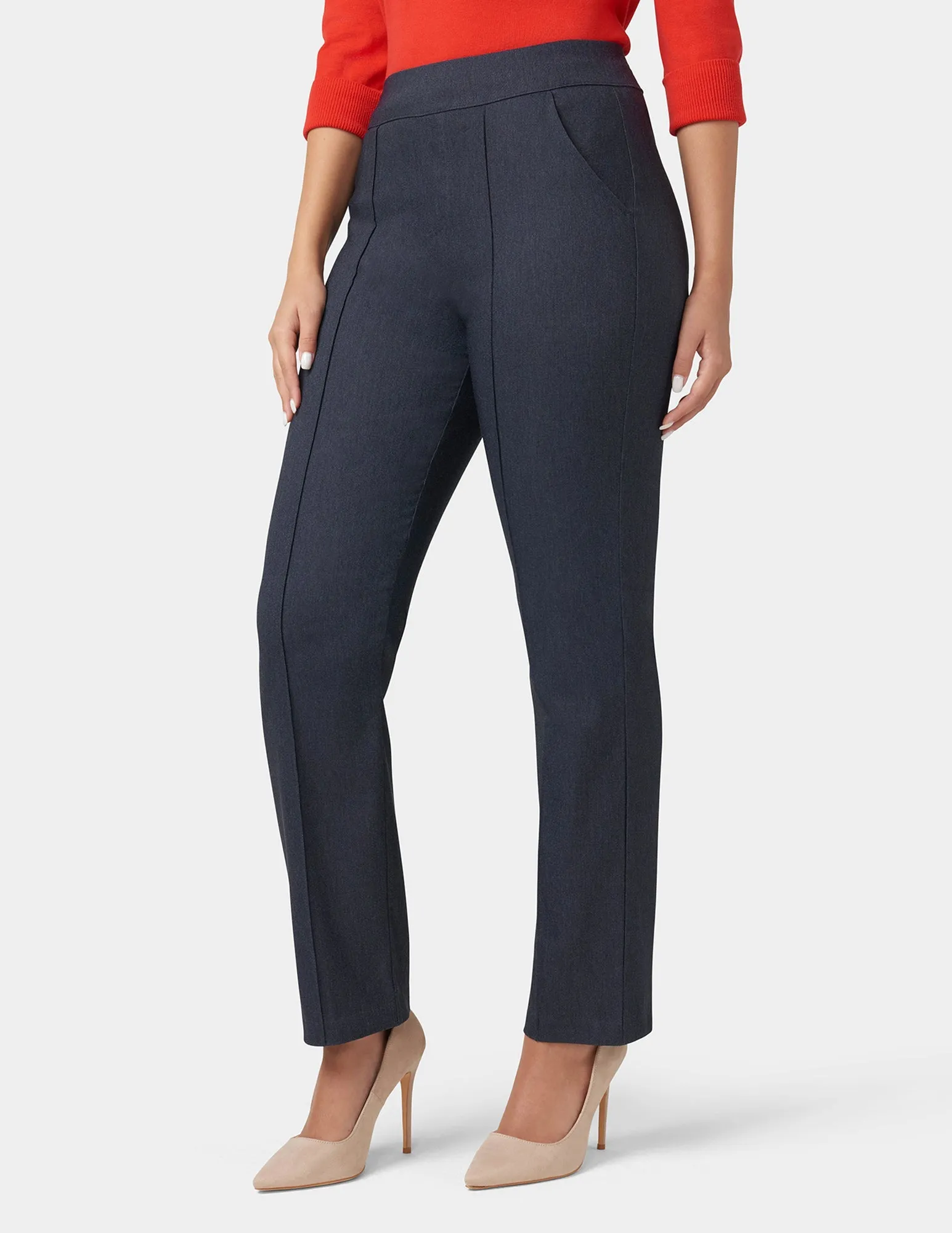 Denim Pull-On Trousers
