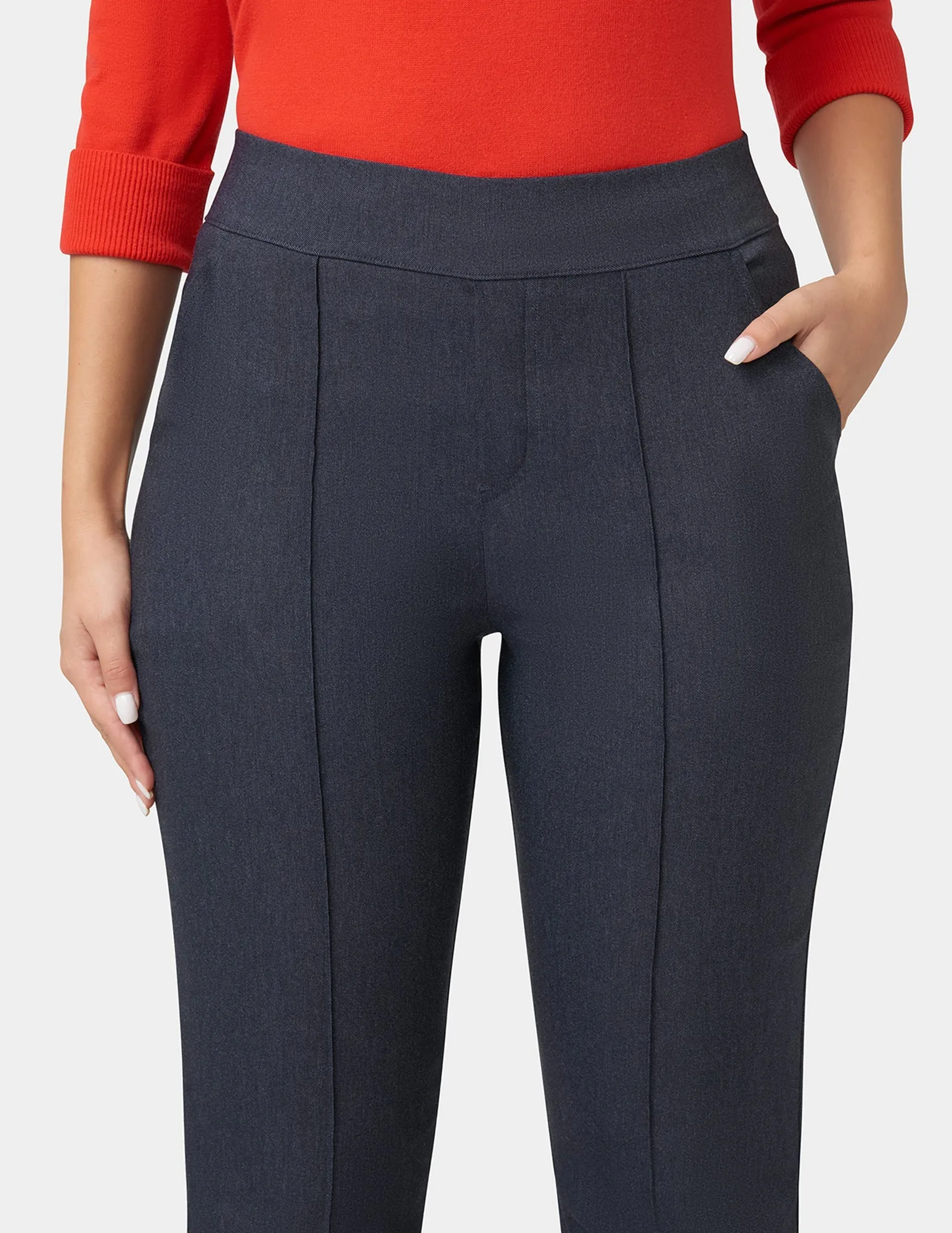 Denim Pull-On Trousers