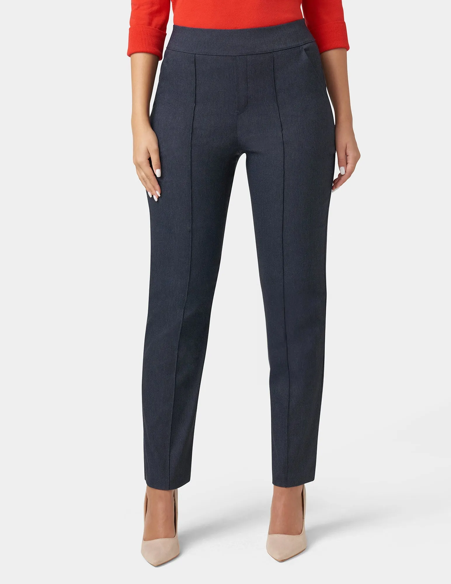 Denim Pull-On Trousers