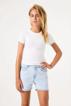 Denim Shorts | Bleached