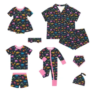 Dinosaur Digger Mom&Me Bamboo Family Short Matching Pajamas