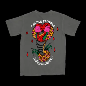 DOUBLE TROUBLE SNAKE SHIRT - SMOKED PEPPER