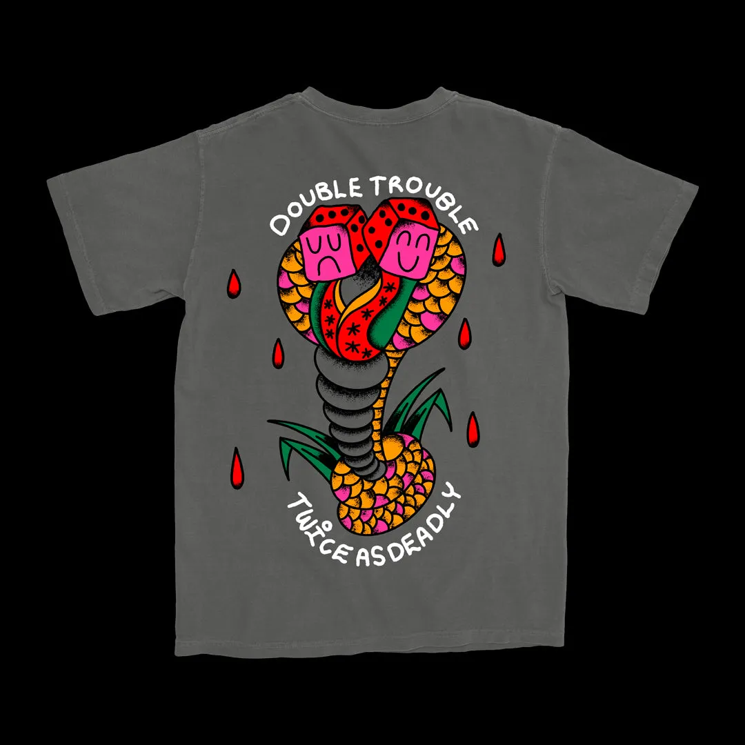 DOUBLE TROUBLE SNAKE SHIRT - SMOKED PEPPER