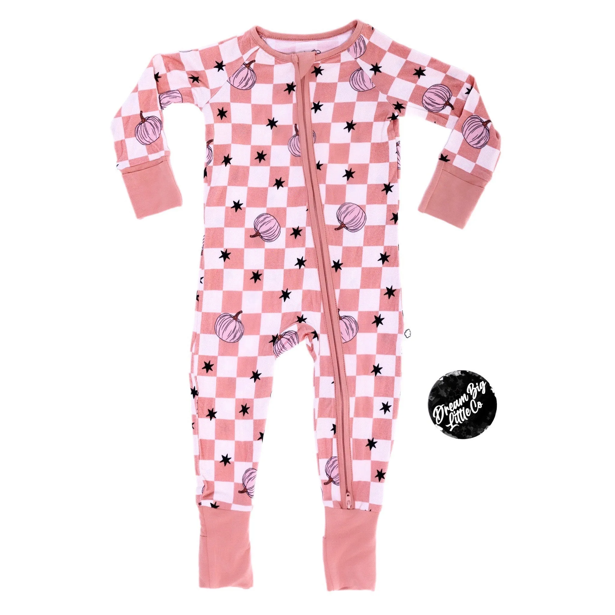 Dream Big Little Co Harvest Kisses Checks Dream Romper