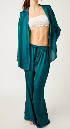 Dreamy Days Solid PJ Set Forest Pool