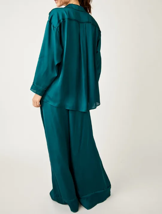 Dreamy Days Solid PJ Set Forest Pool
