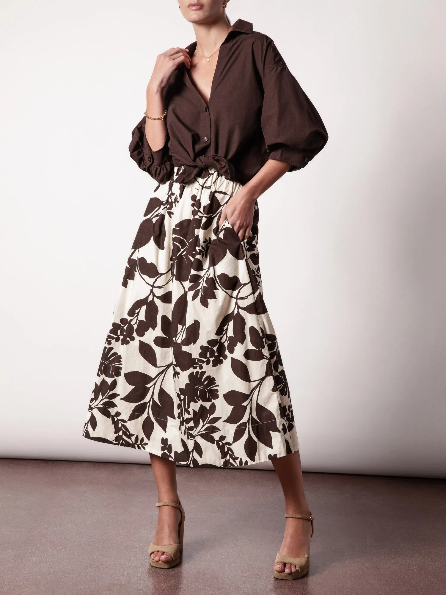 Edda Printed Skirt - Java Combo