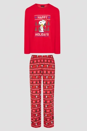 Erkek Snoopy Pants Pj Set