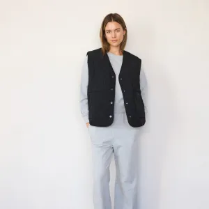 Essential Quilted Vest In Black