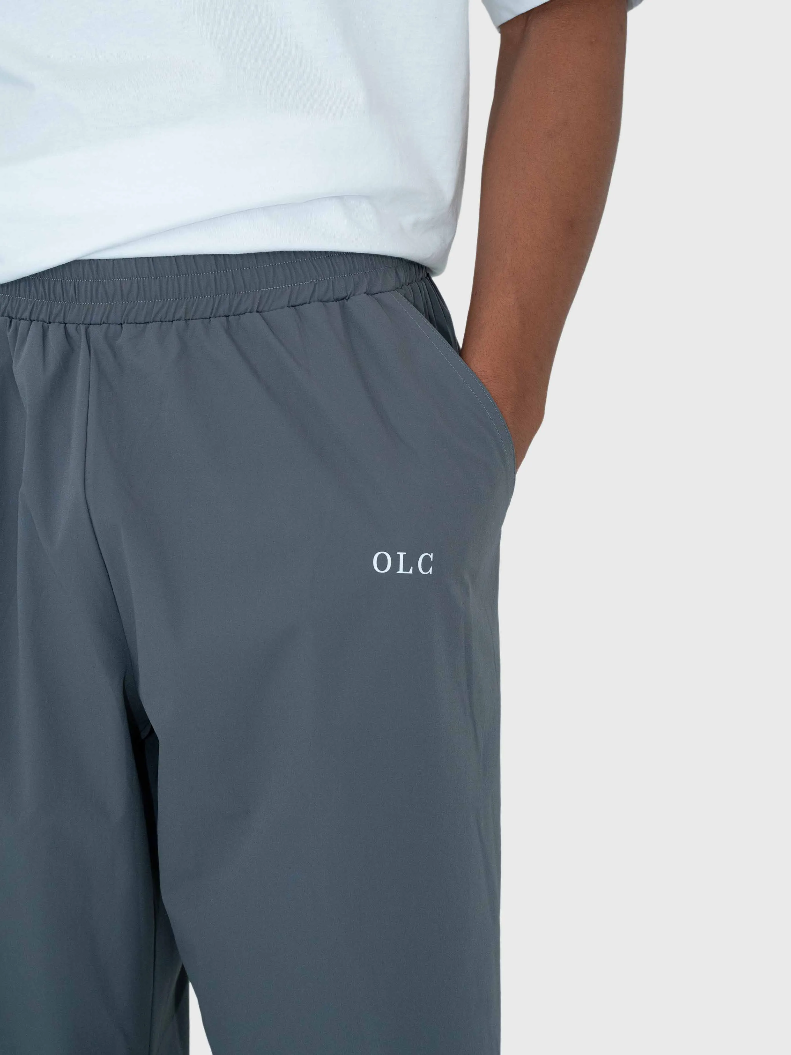 Essential Tech Pants - Charcoal Grey/White