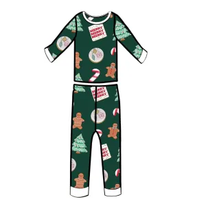Evergreen Cookies Two-Piece Bamboo Pajamas