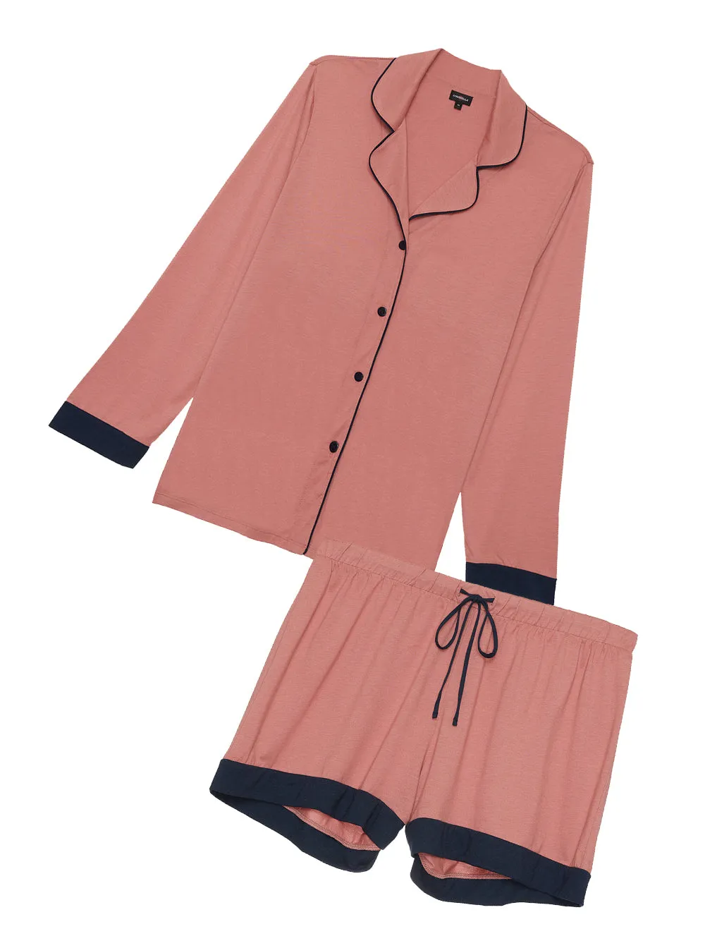 Extended Long Sleeve Top & Boxer Pajamas