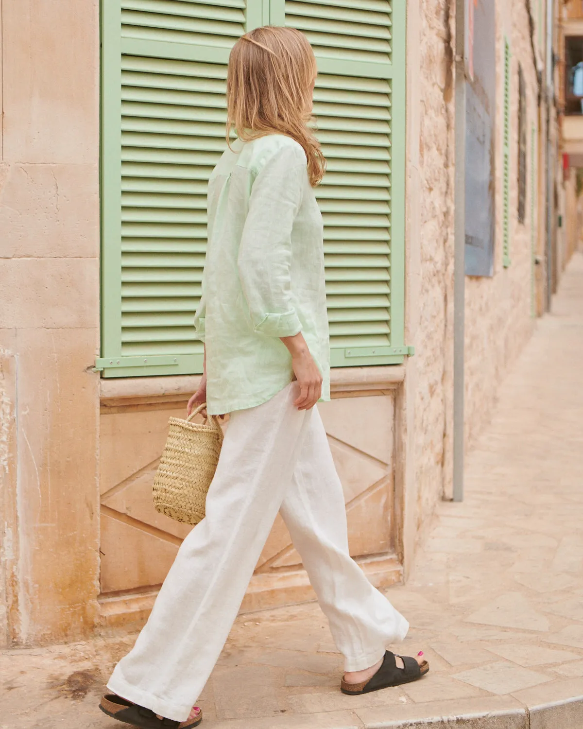 Fabi - Linen Pants in Off White
