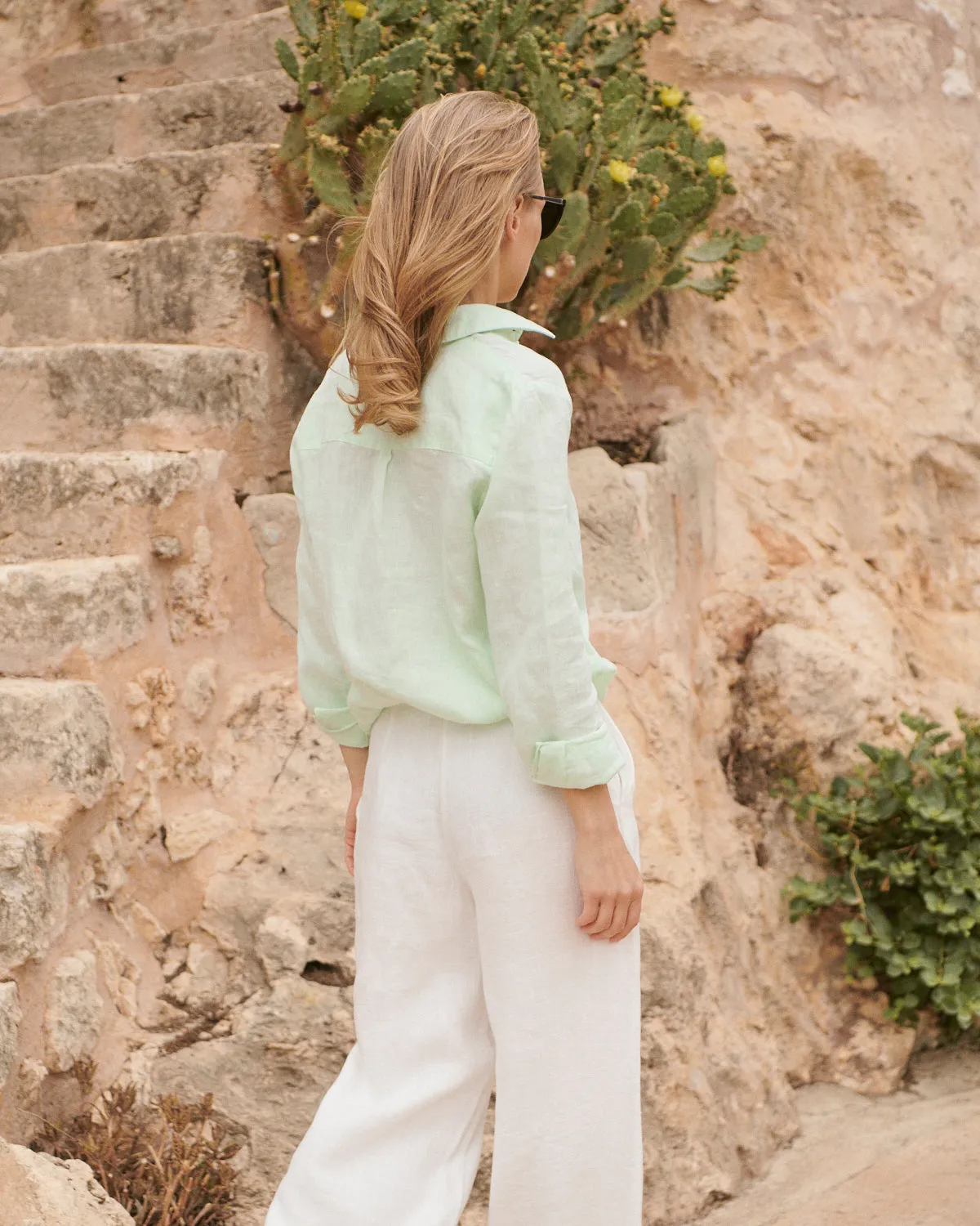 Fabi - Linen Pants in Off White