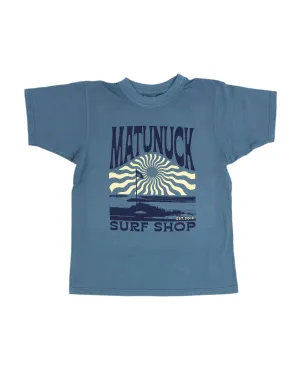 Flagpole Heavyweight Tee - Pebble Blue