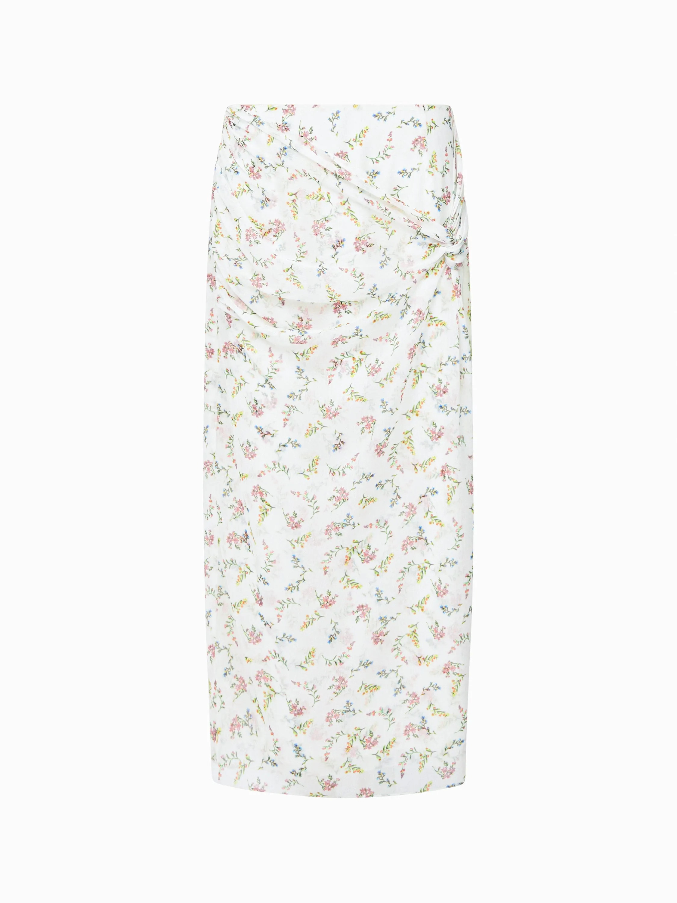 Floriana Crinkle Midi Skirt
